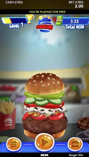 Reglas del juego de tragamonedas Burger Win